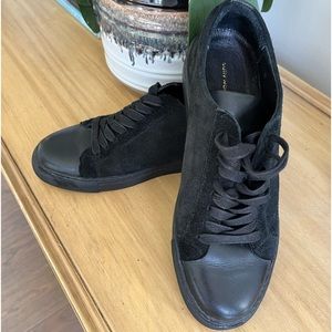 Black suede & leather Sully Wong shoes / runners / sneakers